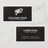 Logo der Sicherheitskamera Visitenkarte (Vorne/Hinten)