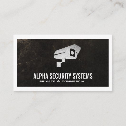 Logo der Sicherheitskamera Visitenkarte (Vorderseite)