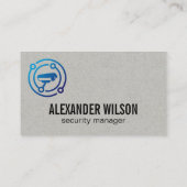 Logo der Sicherheitskamera Visitenkarte (Rückseite)