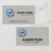 Logo der Sicherheitskamera Visitenkarte (Vorne/Hinten)