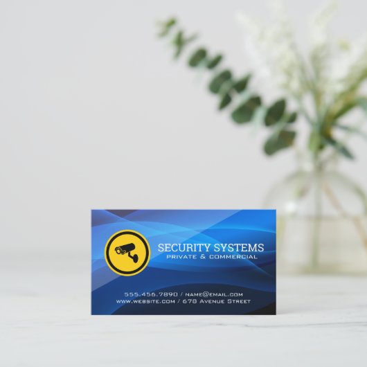 Logo der Sicherheitskamera Visitenkarte (Stehend Vorderseite)