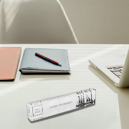 Logo der Silberkranindustrie für schwarze Baukrane Namensplakette