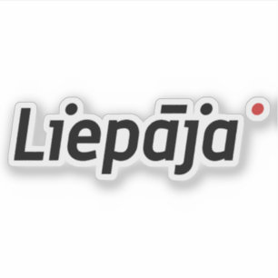 Logo der Stadt Liepāja, Lettland Aufkleber
