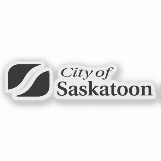 Logo der Stadt Saskatoon, Saskatchewan, Kanada Aufkleber (Vorderseite)