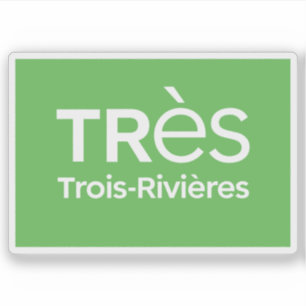 Logo der Stadt Trois-Rivières, Quebec, Kanada Aufkleber