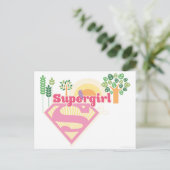 Logo der Supergirl Nature Postkarte (Stehend Vorderseite)