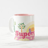 Logo der Supergirl Nature Zweifarbige Tasse (Vorderseite Links)