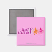 Logo der Tance Academy Colour Dancers Magnet (Vorderseite/Rückseite)