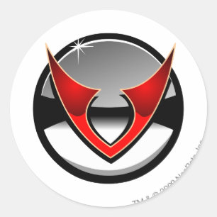 Logo der Team Virtupets Space Station Runder Aufkleber