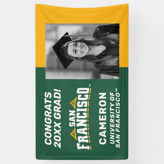 Logo der Universität San Francisco | Glückwunsch G Banner (Vertikal)