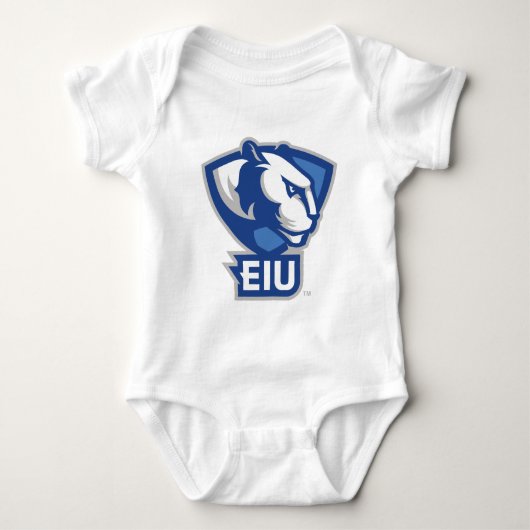 Logo der University Panthers von Eastern Illinois Baby Strampler (Vorderseite)