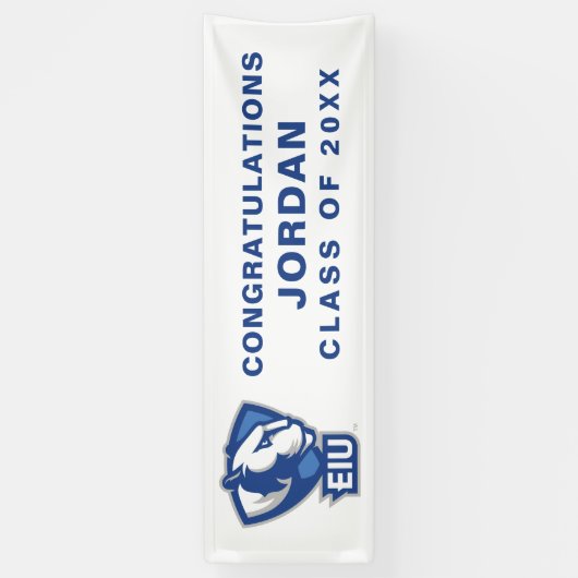 Logo der University Panthers von Eastern Illinois Banner (Vertikal)