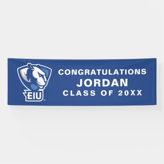 Logo der University Panthers von Eastern Illinois Banner (Horizontal)