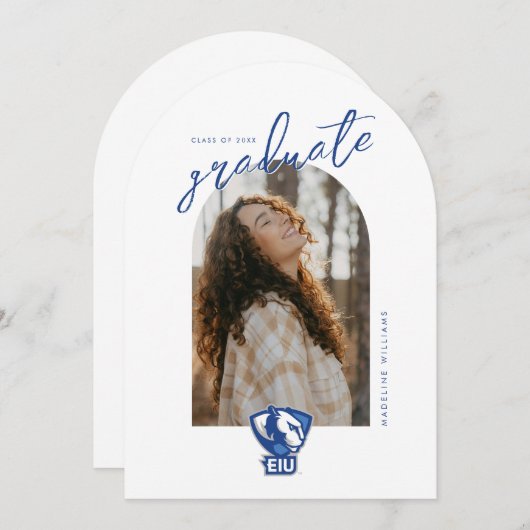 Logo der University Panthers von Eastern Illinois Einladung (Vorne/Hinten)