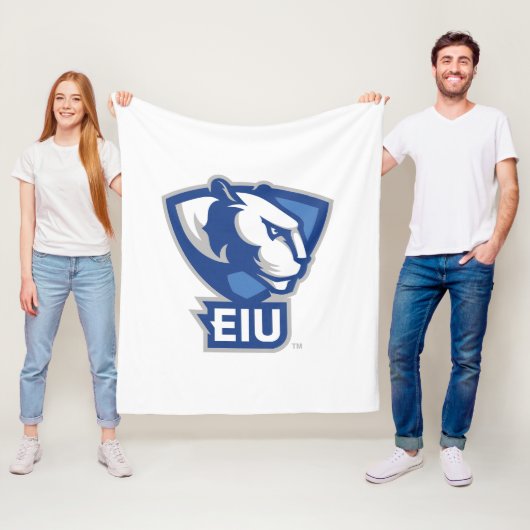 Logo der University Panthers von Eastern Illinois Fleecedecke (Beispiel)