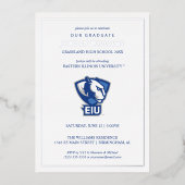 Logo der University Panthers von Eastern Illinois Folieneinladung (Vorderseite)