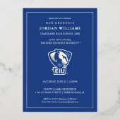 Logo der University Panthers von Eastern Illinois Folieneinladung (Vorderseite)