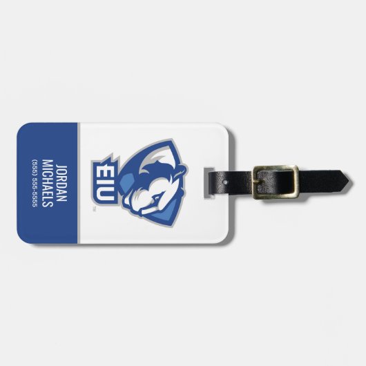 Logo der University Panthers von Eastern Illinois Gepäckanhänger (Vorderseite horizontal)