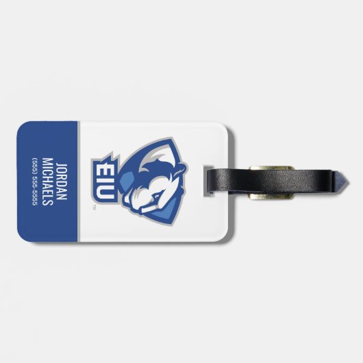 Logo der University Panthers von Eastern Illinois Gepäckanhänger (Rückseite horizontal)