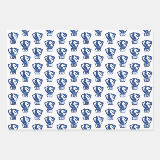 Logo der University Panthers von Eastern Illinois Geschenkpapier Set (Vorderseite 3)