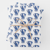 Logo der University Panthers von Eastern Illinois Geschenkpapier Set (Beispiel)
