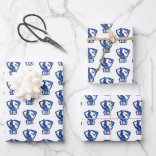 Logo der University Panthers von Eastern Illinois Geschenkpapier Set