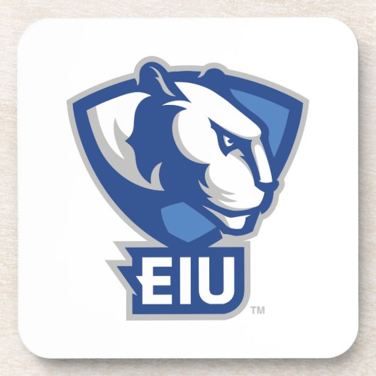 Logo der University Panthers von Eastern Illinois Getränkeuntersetzer (Vorderseite)