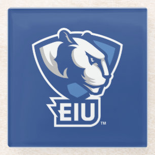Logo der University Panthers von Eastern Illinois Glasuntersetzer