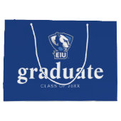 Logo der University Panthers von Eastern Illinois Große Geschenktüte (Rückseite)