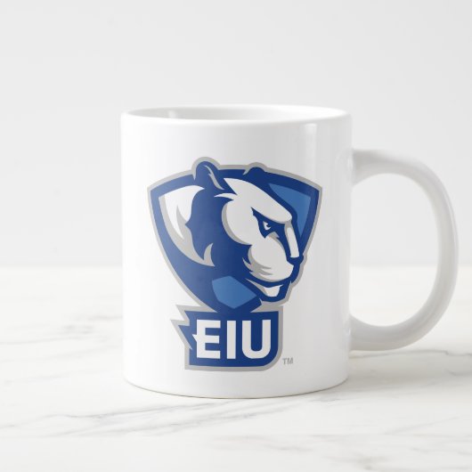 Logo der University Panthers von Eastern Illinois Jumbo-Tasse (Rechts)