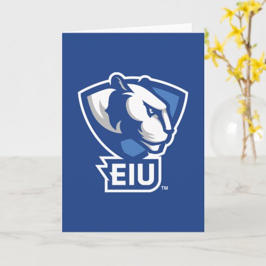 Logo der University Panthers von Eastern Illinois Karte (Gelbe Blume)