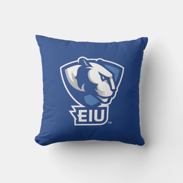 Logo der University Panthers von Eastern Illinois Kissen (Vorderseite)
