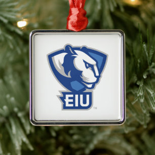 Logo der University Panthers von Eastern Illinois Ornament Aus Metall