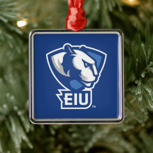 Logo der University Panthers von Eastern Illinois Ornament Aus Metall