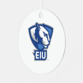 Logo der University Panthers von Eastern Illinois Ornament Aus Metall (Vorderseite links)