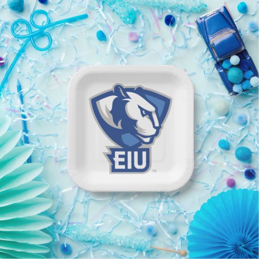 Logo der University Panthers von Eastern Illinois Pappteller (Party)