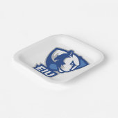 Logo der University Panthers von Eastern Illinois Pappteller (Gewinkelt)