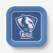Logo der University Panthers von Eastern Illinois Pappteller (Vorderseite)