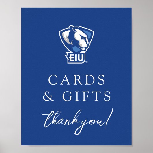 Logo der University Panthers von Eastern Illinois Poster (Vorne)