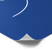 Logo der University Panthers von Eastern Illinois Poster (Ecke)