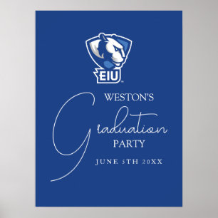 Logo der University Panthers von Eastern Illinois Poster