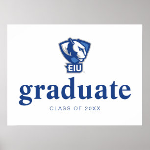 Logo der University Panthers von Eastern Illinois Poster