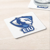 Logo der University Panthers von Eastern Illinois Rechteckiger Pappuntersetzer (angewinkelt)