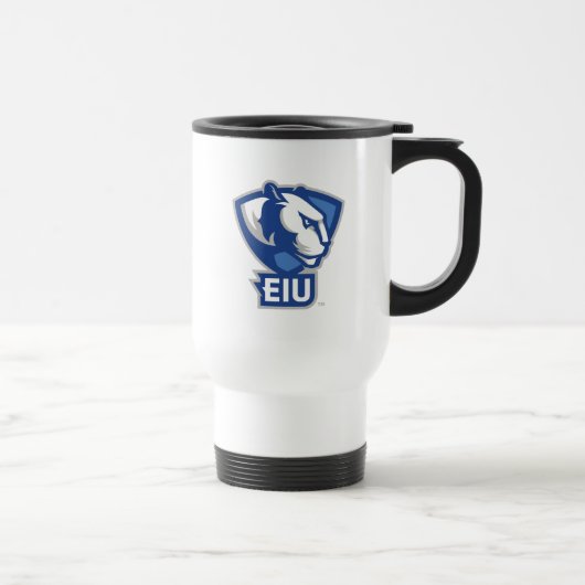 Logo der University Panthers von Eastern Illinois Reisebecher (Rechts)