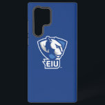 Logo der University Panthers von Eastern Illinois Samsung Galaxy Hülle<br><div class="desc">Dieses Design zeigt das offizielle Logo für die Eastern Illinois University (EIU) mit dem ikonischen Panther Head Maskottchen. Das Logo repräsentiert den athletischen Geist und den Schulstolz der Universität. Der blau-weiße Pantherkopf symbolisiert die Kraft und Entschlossenheit der EIU Panthers. Unter dem Maskottchen wird das Akronym "EIU" prominent dargestellt, das die...</div>