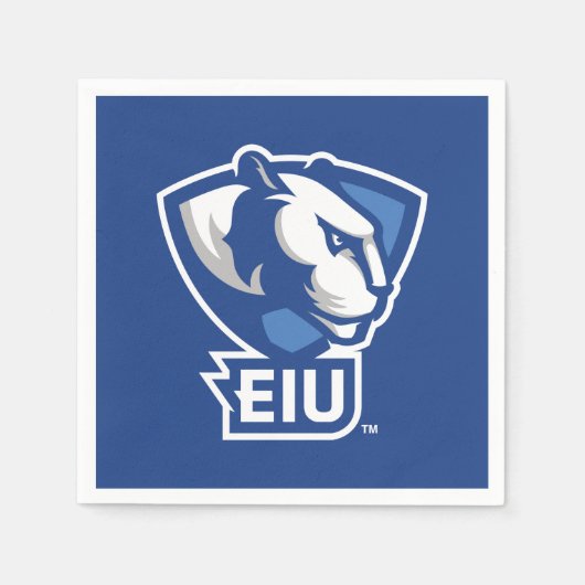 Logo der University Panthers von Eastern Illinois Serviette (Vorderseite)