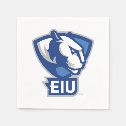 Logo der University Panthers von Eastern Illinois Serviette (Vorderseite)