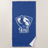 Logo der University Panthers von Eastern Illinois Strandtuch (Vorderseite)