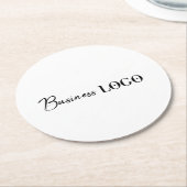 Logo der Werbefirma Runder Pappuntersetzer (Angewinkelt)