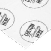 Logo der White Custom Trade Show Restaurant Tischdecke (Schrägansicht)